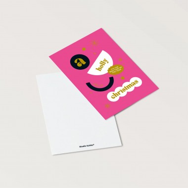 KARTE CHRISTMAS – A Holly Jolly Christmas – Pink – Studio Schön®
