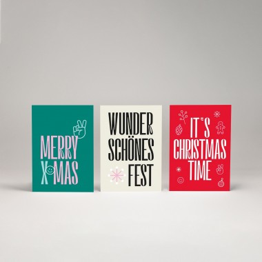 KARTE CHRISTMAS – Merry X-Mas – Studio Schön®