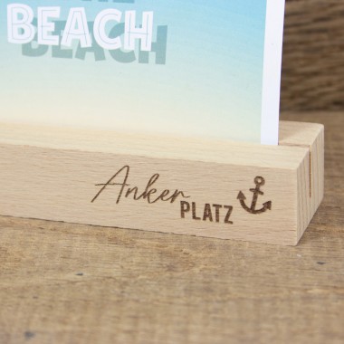 Kartenständer Ankerplatz aus nachhaltigem Buchenholz
