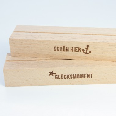 Bow & Hummingbird Kartenständer Glücksmoment aus nachhaltigem Buchenholz