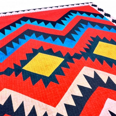 Pattern Kunstdruck / Gicléeprint / Kilim Classic red