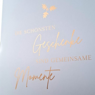 Bow & Hummingbird Weihnachtskarten mit Spruch 3er Set - Edle Karten für Weihnachten