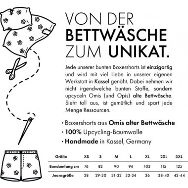 SURPRISE Boxershorts aus Omi´s alter Bettwäsche - grafisch