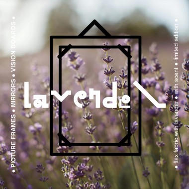 Bildfläche - Lavendel // Bilderrahmen aus Flachsvlies mit Lavendel // Studio Minzi 