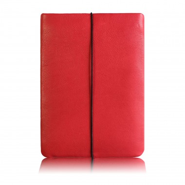 VANDEBAG - MacBook Hülle aus rotem Leder