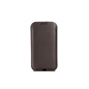 Kingston - iPhone 11 Pro Max / XS Max Hülle aus pflanzlich gegerbtem Leder mit 100% Merino Wollfilz innen kaschiert. Schmale Version!
