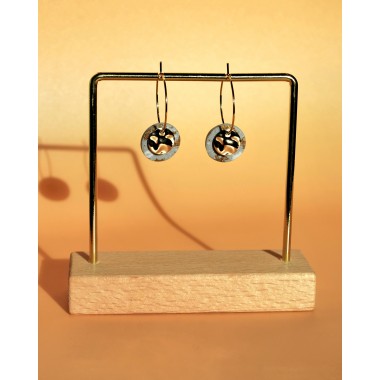  Minimalistische Creolen | 18K vergoldet | Santoclay