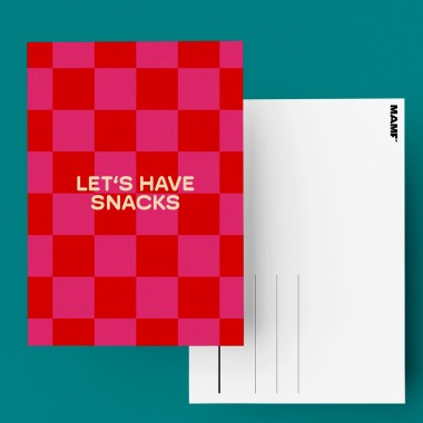 MAMF® "Let's Have Snacks" Postkarte