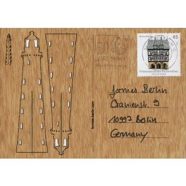 formes Berlin Leuchtturm-Karten - 6 Postkarten aus Holz
