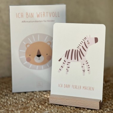 The Life Barn Affirmationskarten "Ich Bin Wertvoll" für Kinder