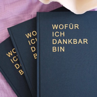 The Life Barn Dankbarkeitstagebuch "Wofür Ich Dankbar Bin" blau