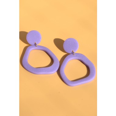 Ipanema | Lila Statement-Ohrringe | Santoclay