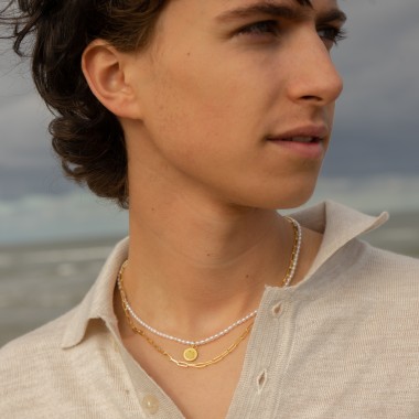 Link Chain Necklace | Halskette aus Gold Vermeil | Paeoni Colors