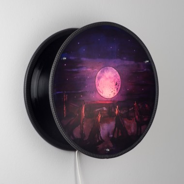 Vinyl-O-Plex - Wandlampe aus Schallplatten