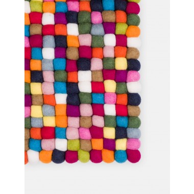 myfelt Filzkugelteppich Lotte rechteckig