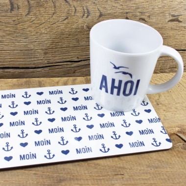 Frühstücksbrettchen Moin-Anker-Herz