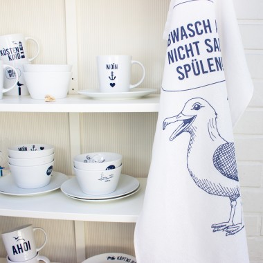 Geschirrtuch "Abwasch Ahoi - Möwe"