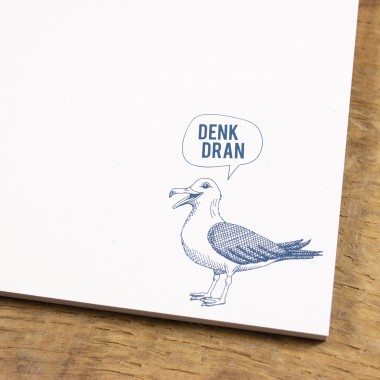 Bow & Hummingbird Maritimer Notizblock aus Recyclingpapier im 2er Set