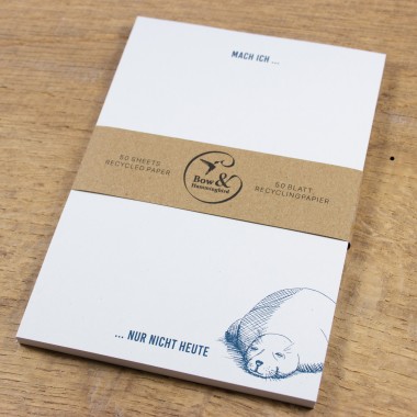 Bow & Hummingbird Maritimer Notizblock aus Recyclingpapier im 2er Set