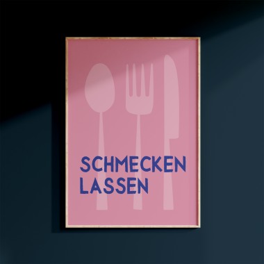 vonsusi - Poster "Schmecken lassen" für die Küche