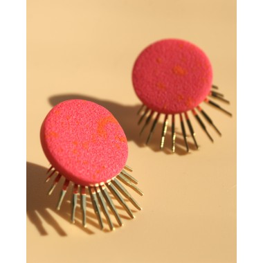 Statement-Ohrstecker aus 24K vergoldetem Chirurgenstahl | Santoclay