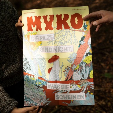 Myko – illustriertes Pilzmagazin in Buchform, 10 Ausgaben in 14 Sonderfarben