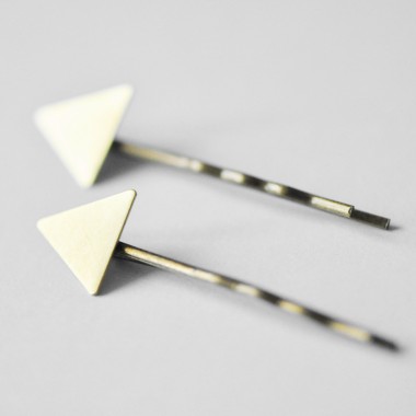 nahili Haarklammern "triangle" Dreieck Haarspange Bobby Pin