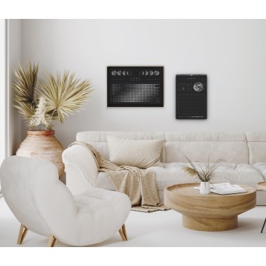 Mondkalender 2027 Poster Schwarz // ShellyCreates
