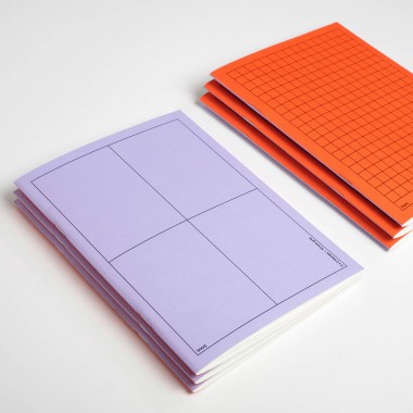 booq – purple-orange notebook – Edition Julie Joliat