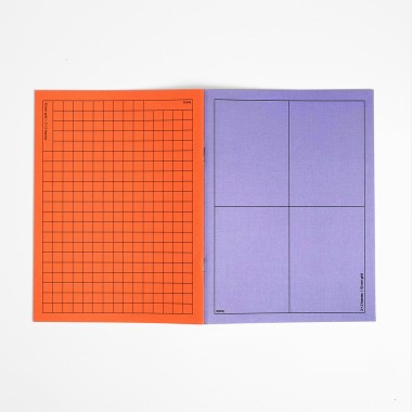 booq – purple-orange notebook – Edition Julie Joliat