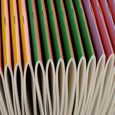 booq – purple-orange notebook – Edition Julie Joliat