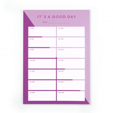 Notizblock-Set „It’s a good day & It’s a good week“ – 2er Set in A6 aus Recyclingpapier