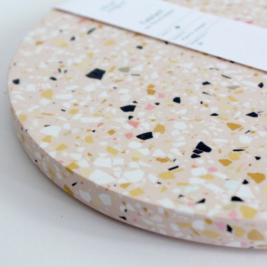 Terrazzo Untersetzer Koralle / objet vague