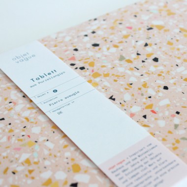 Terrazzo Tablett / Koralle / objet vague
