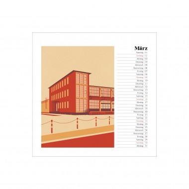 Erfurt Kalender 2025 - quadratisch, 21 x 21 cm
