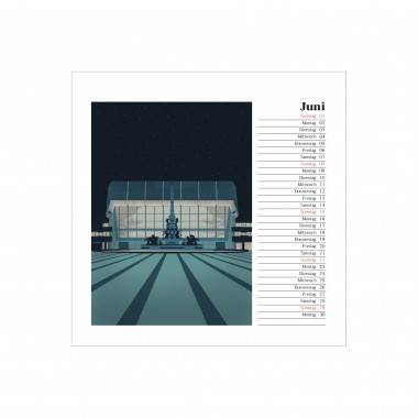 Leipzig Kalender 2025 - quadratisch, 21 x 21 cm