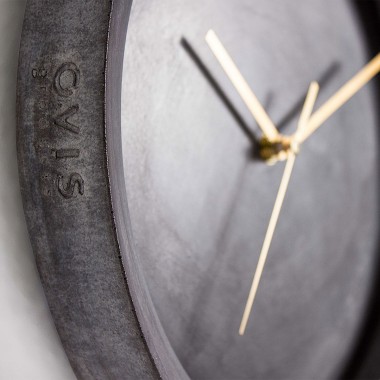 Beton Wanduhr Ovisproducts No. 04 - moderne Uhr