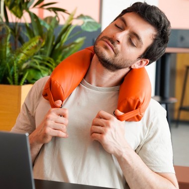 paddo Tuscan orange - Ergonomisches Positionierungskissen, flexible Ergorolle für Deinen Schreibtisch