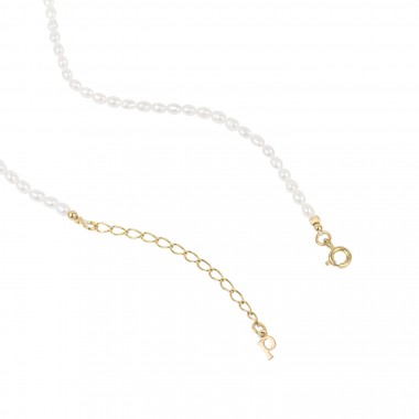 Seashell Pearl Necklace | Halskette aus Süßwasserperlen | Paeoni Colors