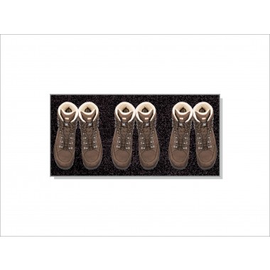 Keilbach Schuhwanne perfetto, aus Edelstahl 77 x 37 cm, Schmutzmatte innenliegend in 7 Farben erhältlich