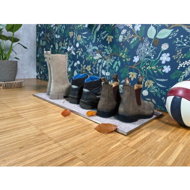 Keilbach Schuhwanne perfetto, aus Edelstahl 77 x 37 cm, Schmutzmatte innenliegend in 7 Farben erhältlich