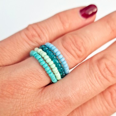 Bow & Hummingbird DIY Perlenset für Armbänder und Ringe - Meereswelt