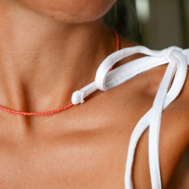 »Basic Kette« in Orange und Pink von pinapina