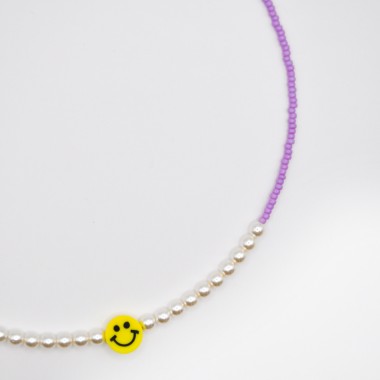 »Digging« Smiley-Kette in Violett von pinapina
