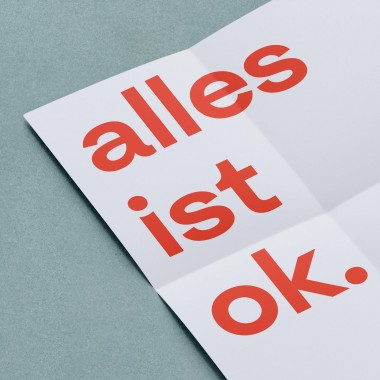 the weeks Falt-Poster "alles ist ok" fürs Wochenbett für Schwangere, Mütter und Mamas