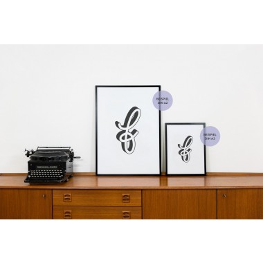 POSTER ABC – ALPHABET BUCHSTABE F Studio Schön® ABC Kollektion