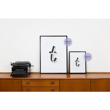POSTER ABC – ALPHABET BUCHSTABE T Studio Schön® ABC Kollektion