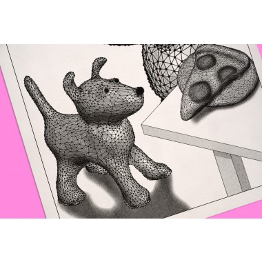 The Naughty District - handgefertigter Risographie Print »resilience«