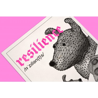 The Naughty District - handgefertigter Risographie Print »resilience«