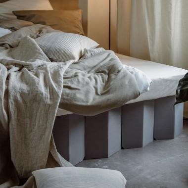 Nachhaltiges Bett 2.0 (kieselgrau) | ROOM IN A BOX